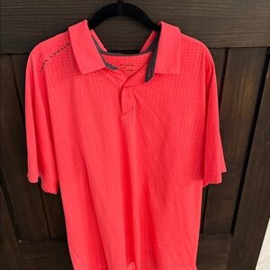 Under Armour Men's Bright Pink Polo Shirt